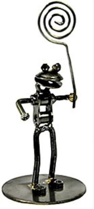 Junkyard Critter Picture Holder - Frog