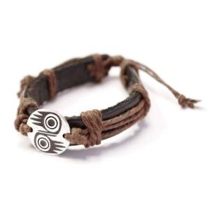 NNW Pewter & Leather Bracelet - Together
